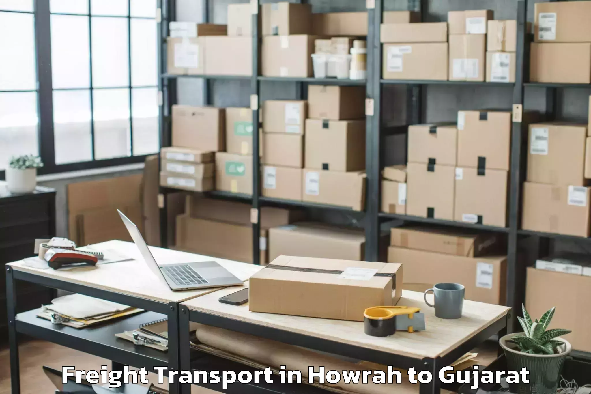 Trusted Howrah to Savarkundla Freight Transport